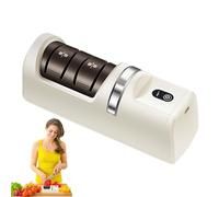 Xasbseulk Lames électriques pour cuisine | dor compact sans fil pour ciseaux et lames | do automatique de ciseaux pour polissage rapide outil domestique cuisine maison restaurant extérieur