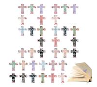 Xasbseulk Marque-pages magnétiques en forme de chrétienne - Marques florales, pinces magnétiques en , pour l'école, la prière, l'éducation, la lecture, la dévotion, la maison, l'étude, le