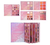 Xasbseulk Palette pour le Visage - Finition Mate & Satinée Résistant à l'eau,Trousse Beauté Multi-Fonctions avec Fard à Joues, Rouge à Lèvres et Fards à Paupières,Pour Femmes Et Filles, Voyage,
