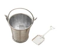 Xasbseulk Pelle miniature | 2 mini pelles réalistes pour fournitures de bricolage, seau décoratif réaliste pour lieu de travail, chambre d'enfant, école et décoration de salon