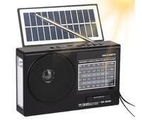 Xasbseulk Radio Rétro | Radio FM Solaire Portative,Lecteur Compact à Son Clair avec Design Rétro pour Camping, Bureau, Garage ou Extérieur - Utilisation Facile en Déplacement