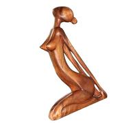 Xasbseulk Sculpture en Bois de DEE Yoga - Figurine DEE Yoga féminine | Statue de Yoga d'attitude Fille, Ornement décoratif du Yoga méditation pour la Maison