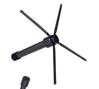 Xasbseulk Support Clarinette - Accessoire pliable pour outils à 4 pieds avec base - Support pour trombone pliable, pour voyage, maison, vacances, anniversaire, fête, famille amis