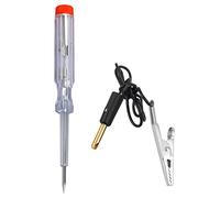 Xastro Automobile DC 6V 12V 24V Testeur Electrique Stylo Testeur de Tension avec pince crocodile, cuir en caoutchouc isolé,Test de Polarité,Lampe,Testeur Fusible Voiture