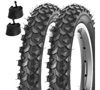 Xastro Lot de 2 pneus de vélo Kid Bike 12,5" 12 1/2 x 2 1/4 (12,5 x 2,25) 54-203 et Chambre à air AV32 mm Compatible avec Les pneus de vélo pour Enfant 12,5" (12,5 x 2,25)