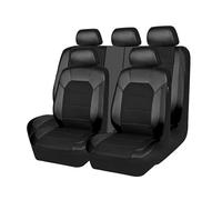 XATHKJOE 9 pièces Housses de Siège de Voiture pour Toyota Prius Plus 2016-2025 Housse de Cuir Siege Voiture,Accessoire Voiture Interieur,Respirant Imperméable,A-Black