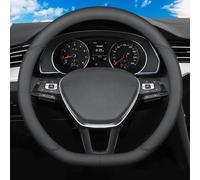 XATHKJOE Couvre Volant Voiture, pour Suzuki Swift VII 2023 2024 2025 Couvre Volant Voiture Respirant et Antidérapant, Accessoires de Volant,Dtype-A Black-1