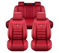 XATHKJOE Housse de Siège de Voiture en Cuir pour Mercedes Benz EQ EQA 250 300 350 EQB 250 300 350 Ensemble Complet de Housses Siege Auto en Cuir,5 Seats Full Set Standard,C/Red