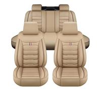 XATHKJOE Housse de Siège de Voiture en Cuir pour Mercedes Benz EQ EQA 250 300 350 EQB 250 300 350 Ensemble Complet de Housses Siege Auto en Cuir,5 Seats Full Set Standard,B/Beige