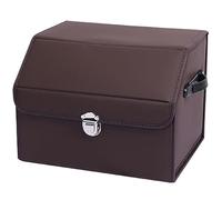 XATHKJOE Organiseur de coffre, pour Renault Austral E-Tech Hybrid Esprit Alpine SUV 2022-2025 Sac étanche pour coffre de voiture,Organisateur de Coffre Multifonctionnel, Pliable et Étanche,S-Brown