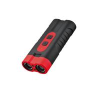 XAUCY Répulsif à ultrasons à double tête rechargeable par USB pour dressage de chien, dispositif anti-aboiement haute puissance avec lampe de poche LED (rouge)