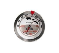 Xavax Thermomètre Mécanique Spécial Four et Viandes (2 en 1, en Acier Inoxydable, Mesure Simultanée du Four et de La Température du Four, va au Lave-vaisselle) Argent, -30°C/+50°C