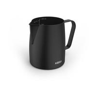 Xavax Pot à Lait de 350 ML (Pot à Lait en Acier Inoxydable, Pot à Lait pour mousser Le Lait, pichet, Accessoires Barista, Accessoires de café, Pot à Mousse de Lait, Pot à Lait Barista, Noir Mat)