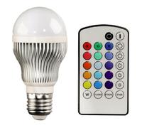 Xavax Ampoule LED E27 5W en forme d'ampoule à incandescence multicolore avec télécommande