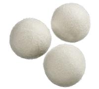 Xavax Balles de séchage (en laine, 3 pièces, 100% naturelles en laine de mouton, idéales aussi pour le duvet, balles de séchage) Blanc