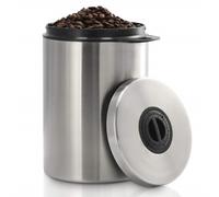 Xavax Boîte à café en acier inoxydable 1 kg, hermétique, argent, cylindre
