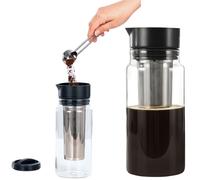 Xavax Cafetière À Froid En Verre 1L Avec Filtre En Acier Inoxydable