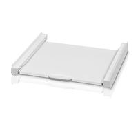 Xavax Elément de construction intermédiaire (pour lave-linge/sèche-linge, rallonge, cadre de raccordement, cadre intermédiaire avec tiroir coulissant pour panier à linge) Blanc