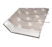 Xavax Filtre plat pour hottes aspirantes (2 filtres avec indicateur de saturation, découpage sur mesure, 47 x 57 cm) Blanc/Gris