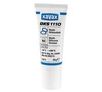 Xavax Graisse silicone multiple "OKS 1110" (pour l'entretien des machines à café, des raccords et des joints d'étanchéité, sans danger pour les aliments, transparent, 20 g) Blanc/Bleu