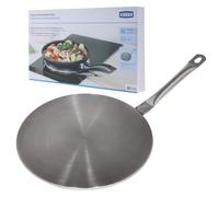 Xavax Plaque adaptatrice pour plaque à induction (adaptateur pour plaques à induction, pour casseroles, rôtissoires, machines à expresso, adaptateur d'induction universel, 19 cm, rond) Argent