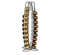 Xavax Porte-capsules à café "Torre" (distributeur pour machine Nespresso, 40 capsules) Argent
