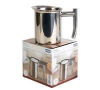 Xavax Pot à lait en inox (en acier inoxydable, 400 ml, cuiseur à lait à mousser, bord large pour verser en coulant, convient pour les cafetières ou pour la cuisson au four) Argent