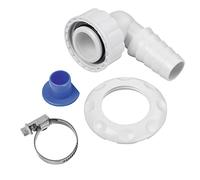 Xavax Raccord coudé, pour siphon encastré au mur sans ouverture de nettoyage (raccord d'appareil, pour tuyau d'évacuation des eaux usées, machine à laver/lave-vaisselle, raccord coudé)