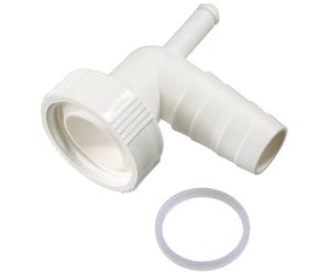 Xavax Raccord d'Evacuation Lave Vaisselle Lave Linge vers le Siphon, Double Raccord, Blanc