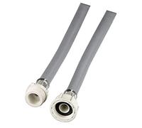 Xavax Rallonge de tuyau d'arrivée d'eau froide (pour tuyau de lavage et lave-vaisselle, tuyau d'arrivée d'eau froide, 2,5 m, 1 pièce) Gris/Blanc