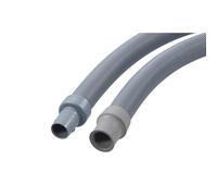 Xavax Rallonge de tuyau de vidange et d'évacuation d'eau Universelle, Flexible pour machine à Laver le Linge ou Lave vaisselle, 2.5m, Haute résistance aux produits chimiques et à la pression, Gris