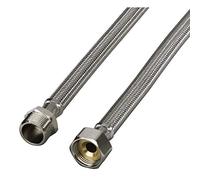 Xavax Rallonge Flexible Sanitaire Tressé Male Femelle 20/27-0.5m (Tuyaux Raccordement Renforcée pour Arrivée d'Eau, 3/4", Ecrou tournant, Blindé, Inox, pour Lave Linge Vaisselle, 93°, 10 Bars)