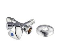 Xavax Robinet d'équerre avec raccord pour machine, arrêt 15/21 – filetage 3/4"