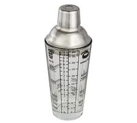 Hama 111550 shaker à cocktail 0,4 L Verre, Acier inoxydable
