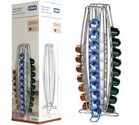 Xavax Porte-capsules à café "Torre" (distributeur pour machine Nespresso, 40 capsules) Argent