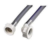 Xavax Tuyau d’arrivée d’eau lave-linge et lave-vaisselle, 2.5 m, Flexible d'Alimentation pour Machines à Laver, Raccord Droit Femelle-Femelle Coudé, 3/4", Compatible toutes Marques, Certifié VDE