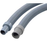 Xavax Rallonge de tuyau de vidange et d'évacuation d'eau Universelle, Flexible pour machine à Laver le Linge ou Lave vaisselle, 2.5m, Haute résistance aux produits chimiques et à la pression, Gris