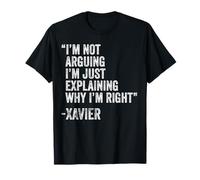 Xavier Citation drôle Anniversaire Personnalisé Idée de Nom Ingénieur T-Shirt
