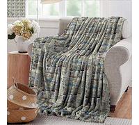 Xaviera Couverture Portable en Microfibre pour lit ou canapé Multicolore 30"x50"inch Color04