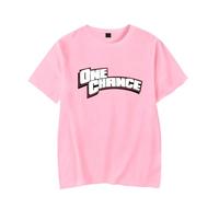 Xaviersobased Merch One Chance Logo T-shirt col rond manches courtes hommes/femmes Rapper Hip Hop Tenues, 5, M