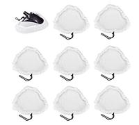 XAVSWRDE 8 PCS Chiffons de Rechange en Microfibre Serpillere Balai Vapeur Durable Pads de Nettoyage Universel avec Cordon de Serrage pour Balai Nettoyeur Vapeur H2O X5 Vax Carrelage Linoléum Céramique