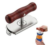 XAVURO Ouvre Bocal Manuel en Bois, Ouvre Boite de Conserve Sans Effort pour Personnes Âgées et Arthritiques, Décapsuleur Multifonctionnel en Acier Inoxydable, Gadget Cuisine Universel