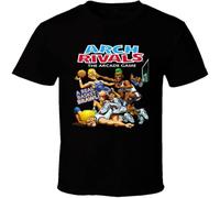 XAWHIS Arch Rivals Arcade Game Retro Video Game T Shirt Black XL