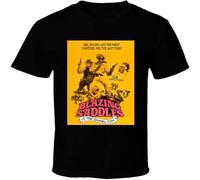 XAWHIS Blazing Saddles 70s Movie T Shirt Black L