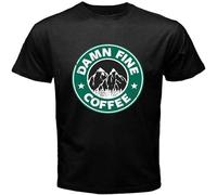 XAWHIS gyyy David Lynch Damn Fine Coffee Men's T-Shirt Black L