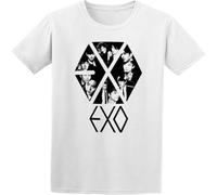 XAWHIS Men's Summer T-Shirt Exo Art Short Sleeves White L