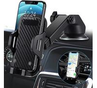 Xawy Support de téléphone Portable pour Voiture 3 en 1 avec Grille d'aération et Ventouse, Support de téléphone Portable pour Voiture, Protection en Silicone, Universel, Rotation à 360°, Flexible,