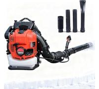XAXEURLKJ Puissant souffleur à gaz sans fil 100 cc 4 temps avec réservoir de carburant de 2,0 l, faible bruit, idéal pour le nettoyage de la cour, le déneigement du jardin et une utilisation