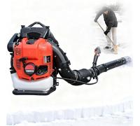 XAXEURLKJ Souffleur à gaz 100 cc à 4 temps, faible bruit, réservoir de 2 l, 10 000 tr/min, idéal pour le déneigement, puissant et efficace pour un usage domestique et commercial - Rouge