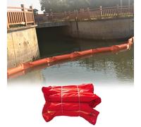 XAXIAOZ Barrage Flottant Anti-hydrocarbures 10 m/20 m pour rivières/Lacs/océans, barrière Professionnelle en PVC pour Confinement des déversements d'hydrocarbures et Interception